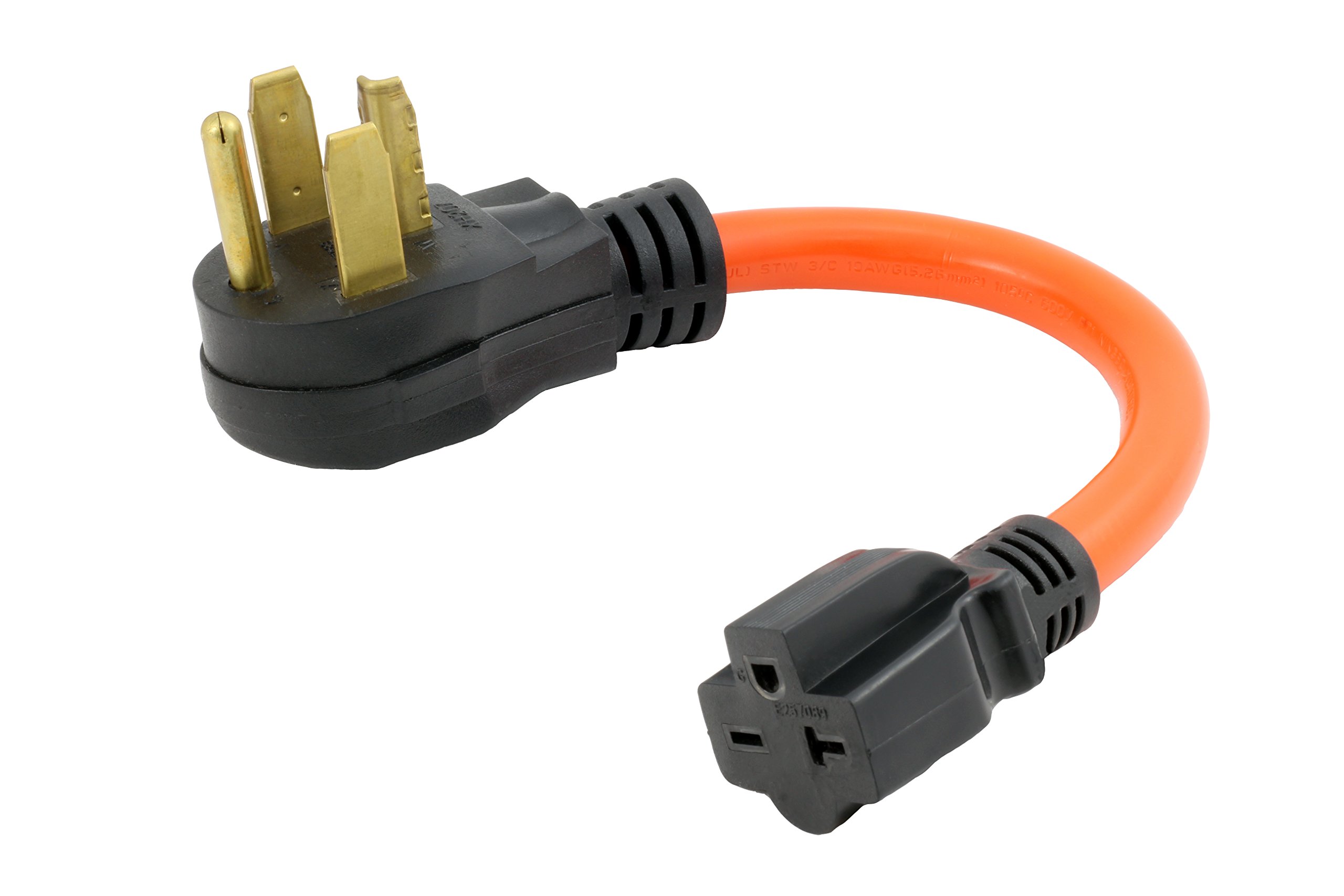 Amazon.com: AC WORKS 30 Amp 4-Prong Dryer Wall Outlet Adapter (To